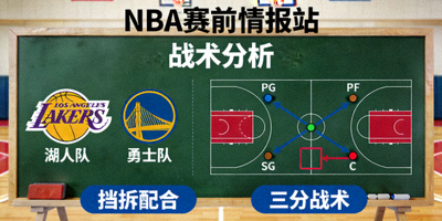 NBA赛前情报站分析战术板展示图